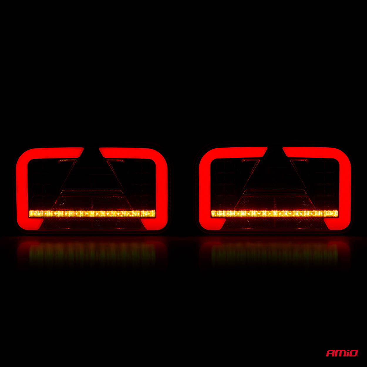 LED-baglygte med refleks