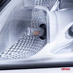 T20 7440 WY21W LED izzó borostyánsárga LED fénnyel