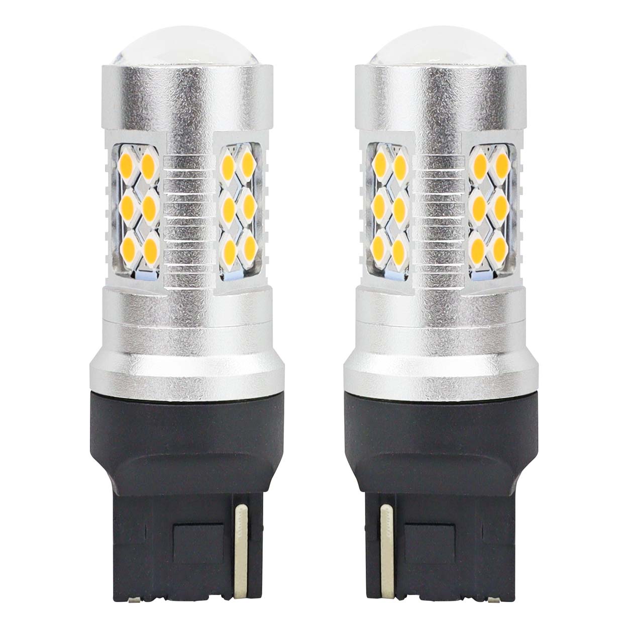 CANBUS T20 7440 WY21W LED izzó borostyánsárga fénnyel