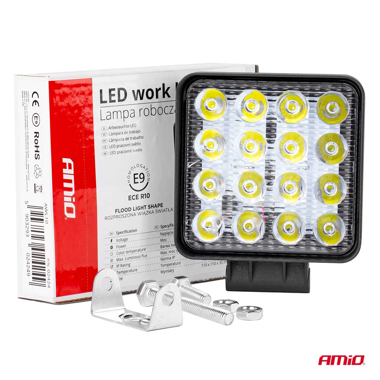 AWL10 munkalámpa fehér LED-ekkel