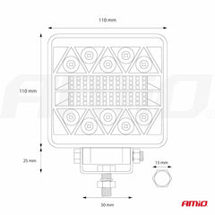 AWL15 munkalámpa LED-megvilágítással
