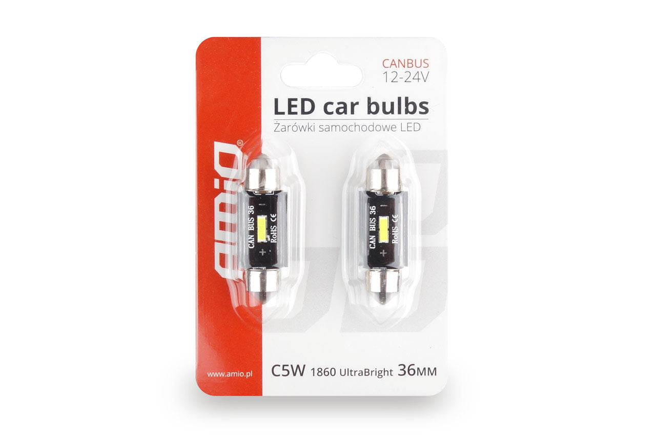 36 mm-es LED CANBUS szofita izzó 12/24 V rendszerhez