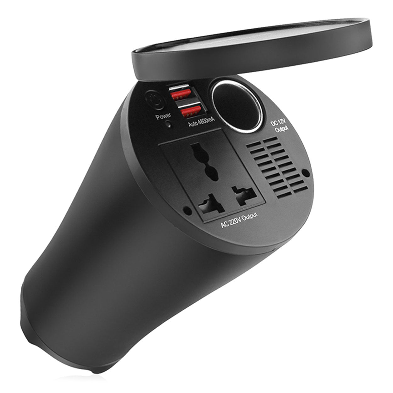 12V–230V feszültségátalakító 2 USB-kimenettel