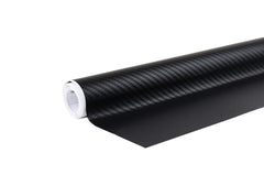 Mat sort 3D carbonfolie med carbonstruktur