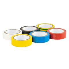 Sæt med 6 ruller farvet tape