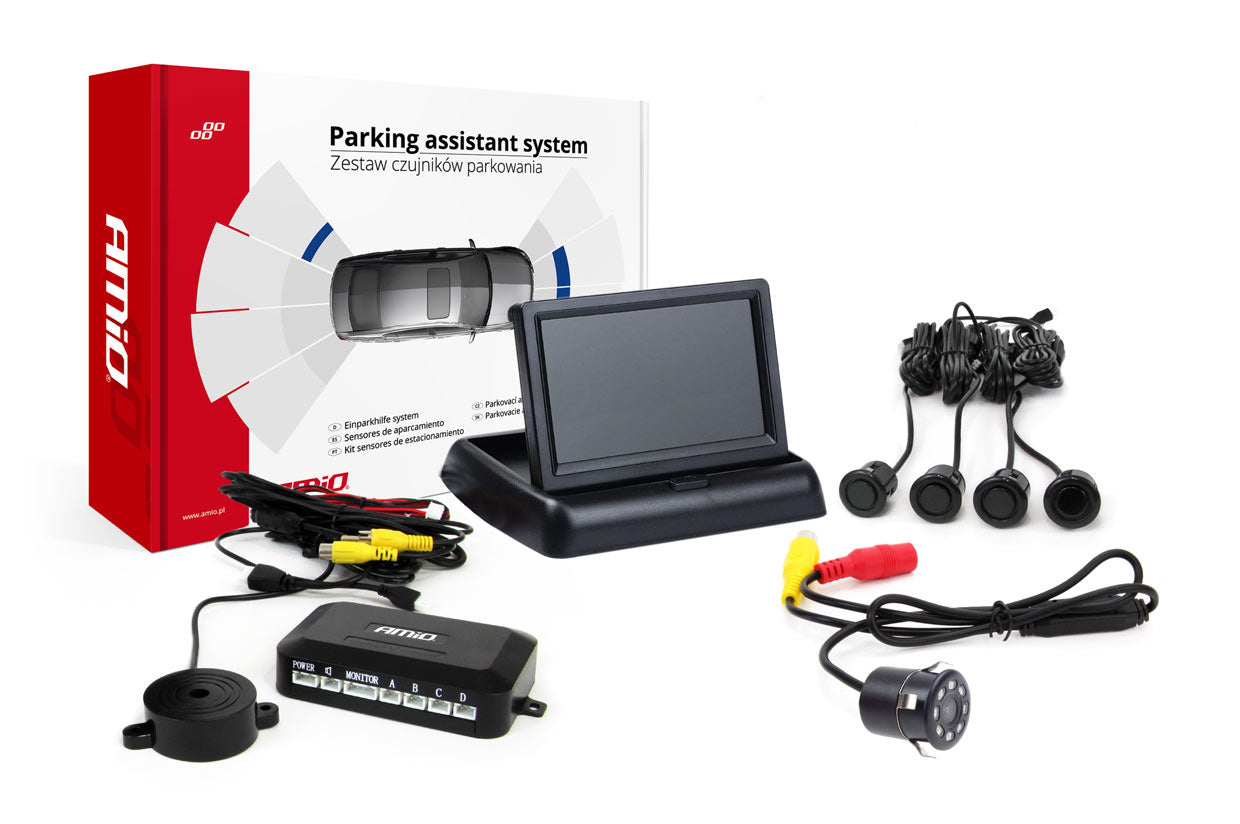 Parkeringssystem TFT02 med 4,3 tommer display og bakkamera