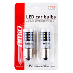 2 darabos LED izzó szett P21W és BA15S foglalathoz