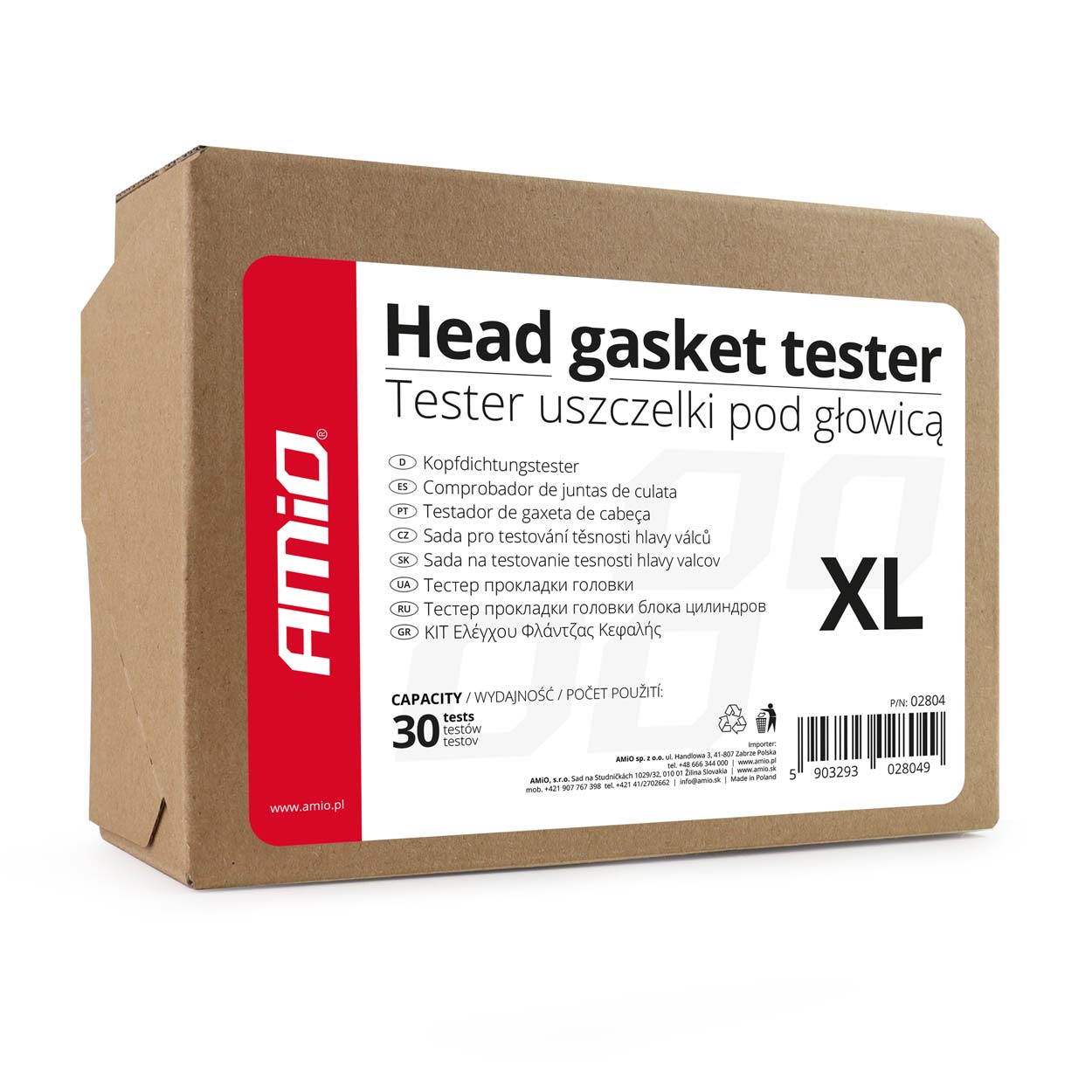Universaladapter til toppakningstester i størrelsen 25-55 mm