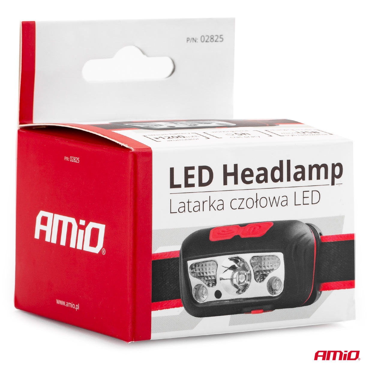 LED fejlámpa COB világítással