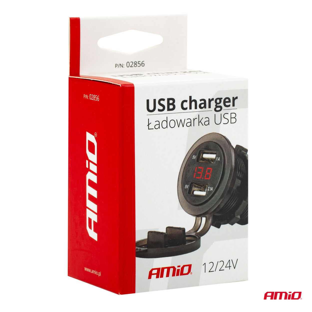 USB-oplader med QC3.0 og beskyttende gummihætte