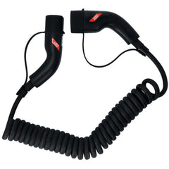 Carpoint spirál töltőkábel elektromos autókhoz, Type 2 - Type 2, 32 A, 3 fázisú, 6 méter 