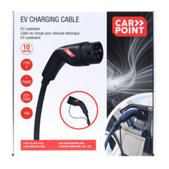 Carpoint Type 2–Type 2 töltőkábel elektromos autókhoz, 16 A, 1 fázisú, 10 méter 