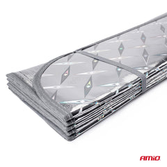Foldbart solsejl med aluminiumsyderside