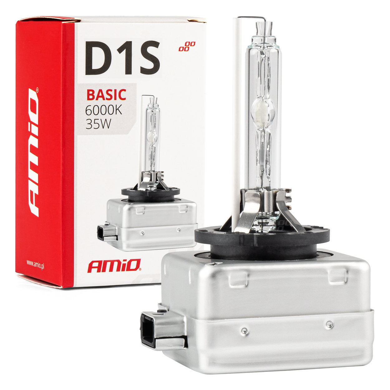 Xenonpære D1S 35W med 6000 K farvetemperatur