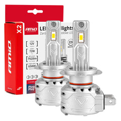 LED-forlygtepærer H7 X2-serien med 6500K hvidt lys