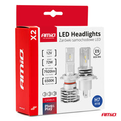 Sæt med to H7 LED-forlygtepærer