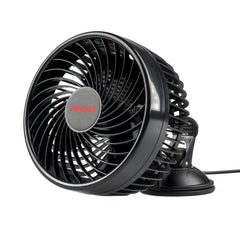 Sort 6 tommer bilventilator med sugekop