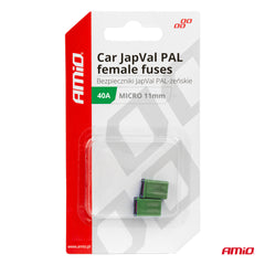 JAPVAL PAL female-mikrosikringer 40 A, 2 stk.