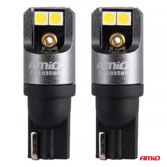 T10 W5W LED-pærer med 4 SMD 3030-dioder