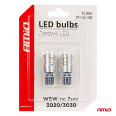 Pakke med 2 LED-pærer T10 W5W