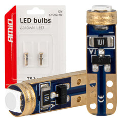 Grøn T5/W1W LED-pære til 12 V