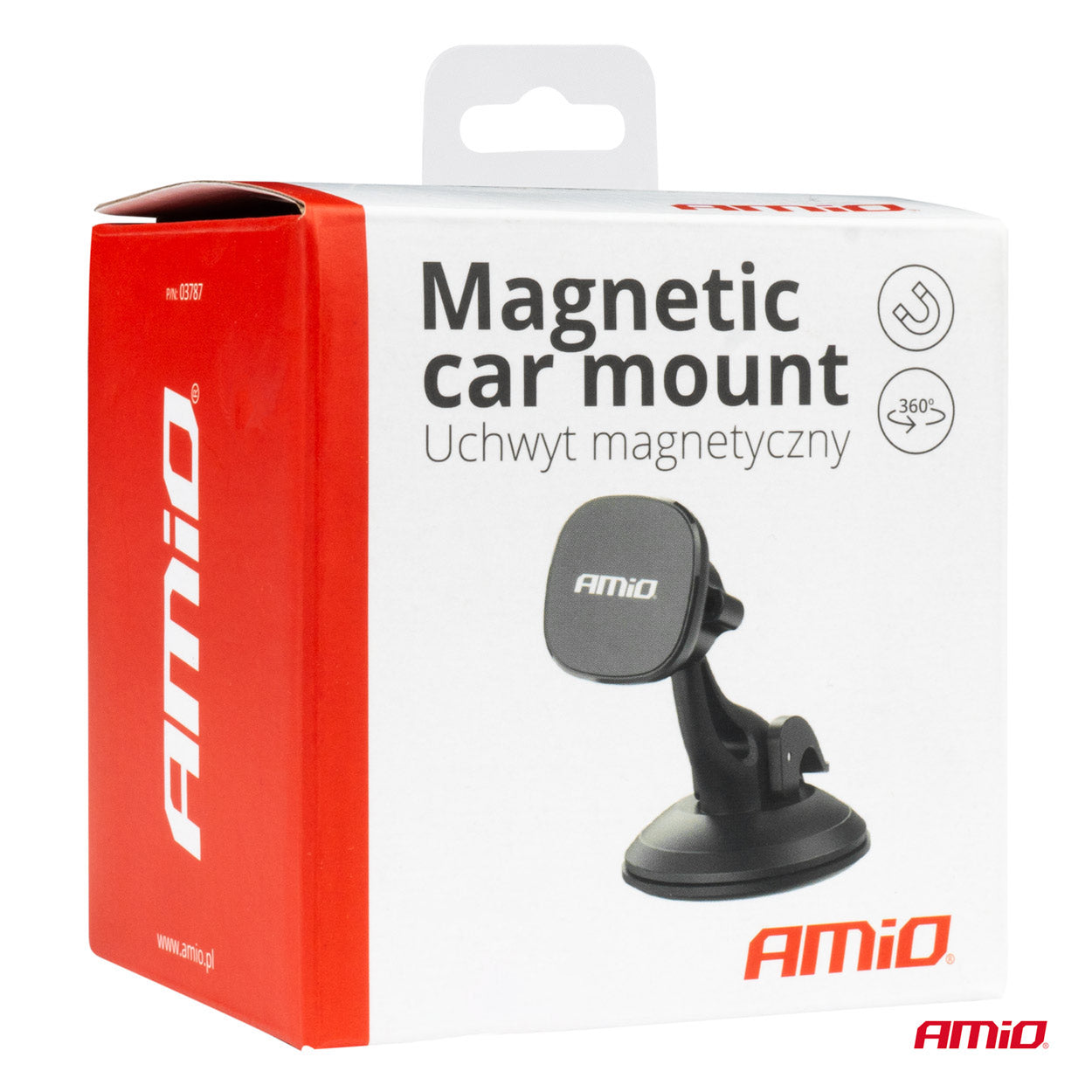 Genanvendelig sugekop til magnetisk mobilholder