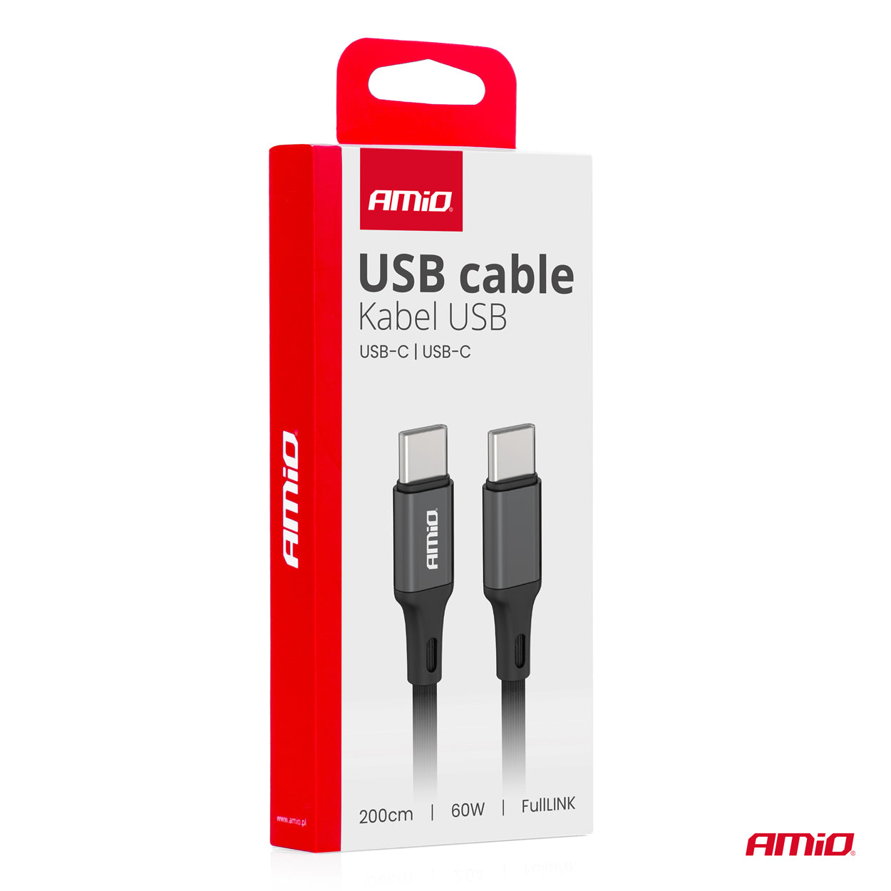 USB-C til USB-C-kabel på 200 cm