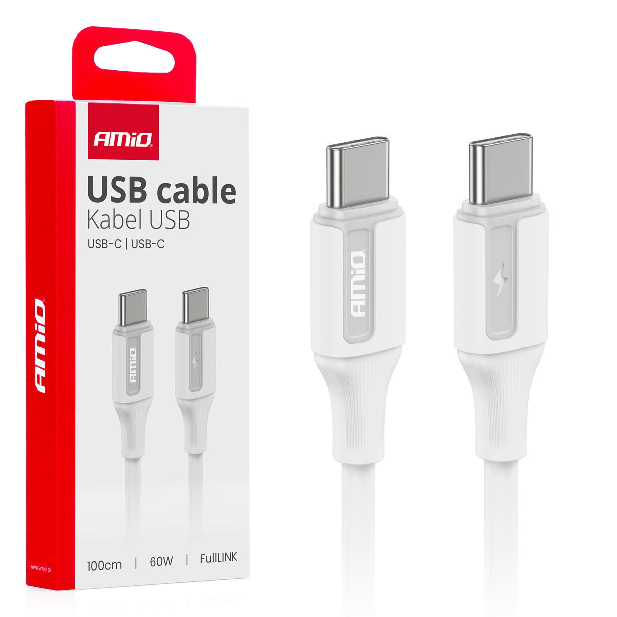 USB-C til USB-C-kabel på 100 cm