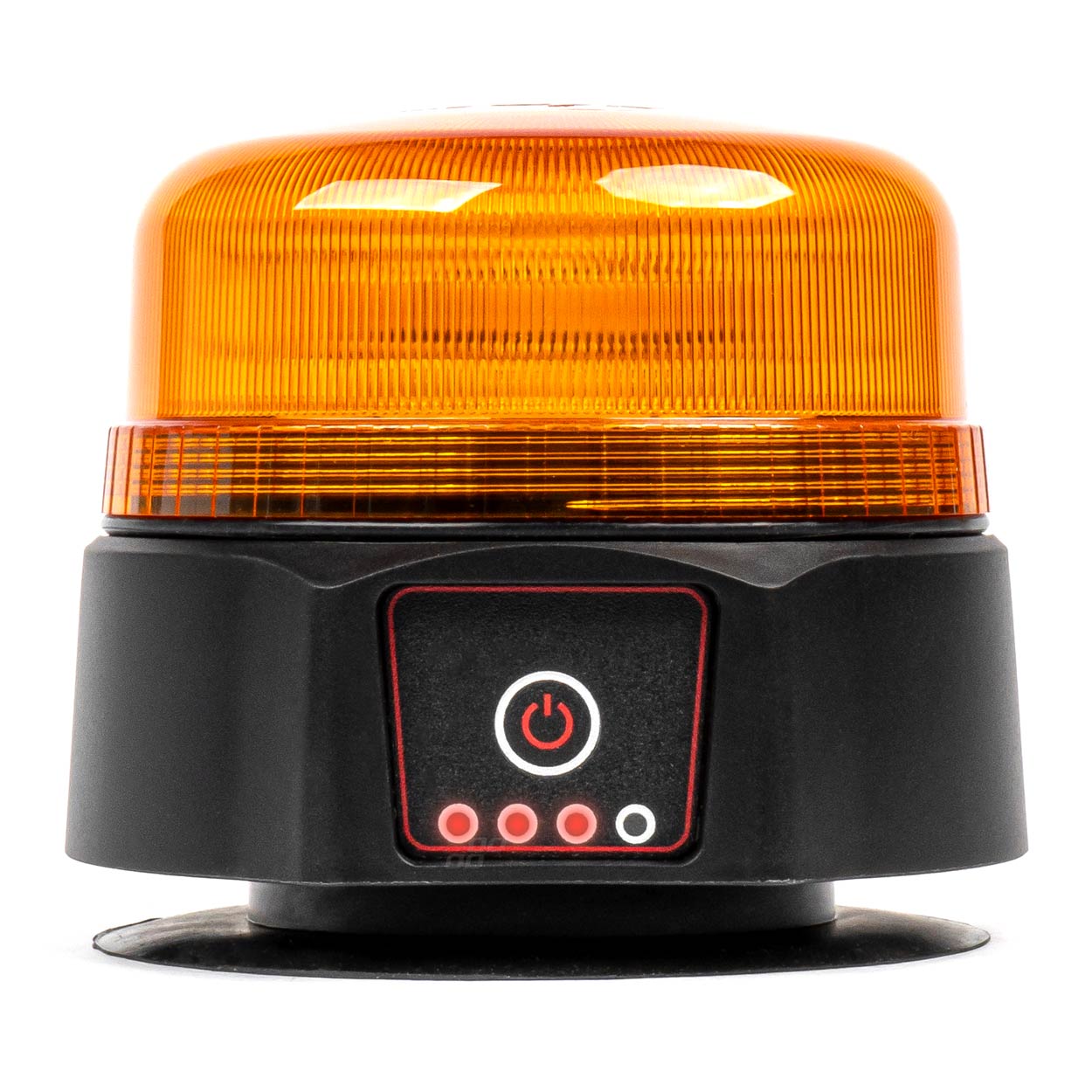 Trådløs LED-advarselslampe med magnet og orange lys