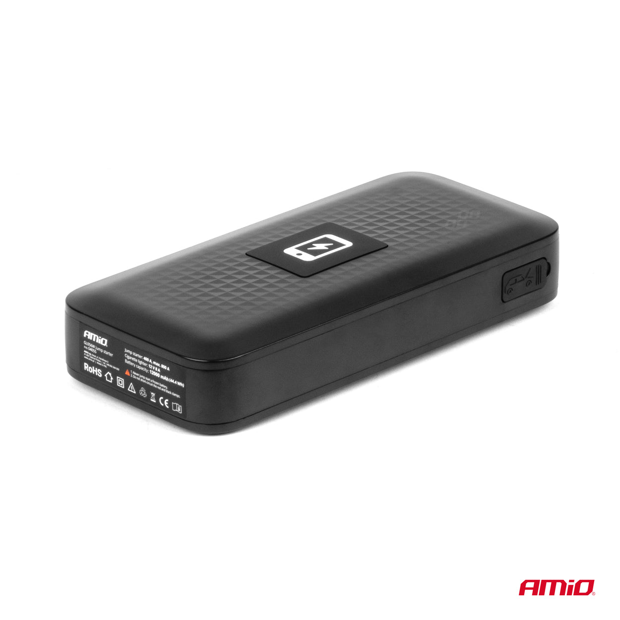 Jump starter med LED-lommelygte