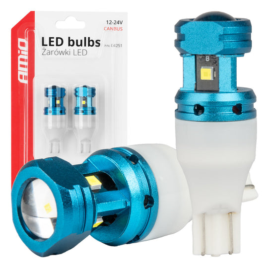 Fehér T15 W16W CANBUS LED izzó 4 db SMD 1860XS LED-del