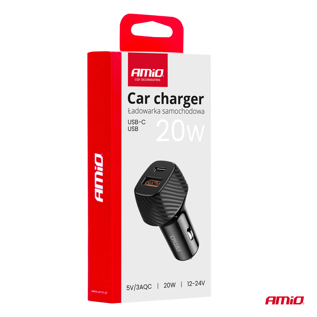 Biloplader med 20 W effekt
