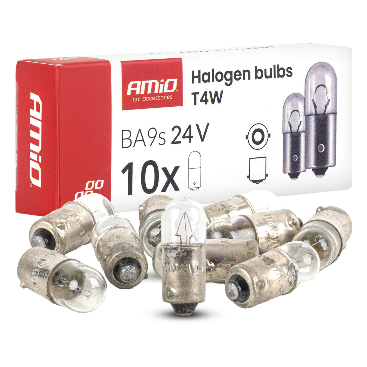 T4W halogén izzó 24 V 4 W, BA9S foglalattal
