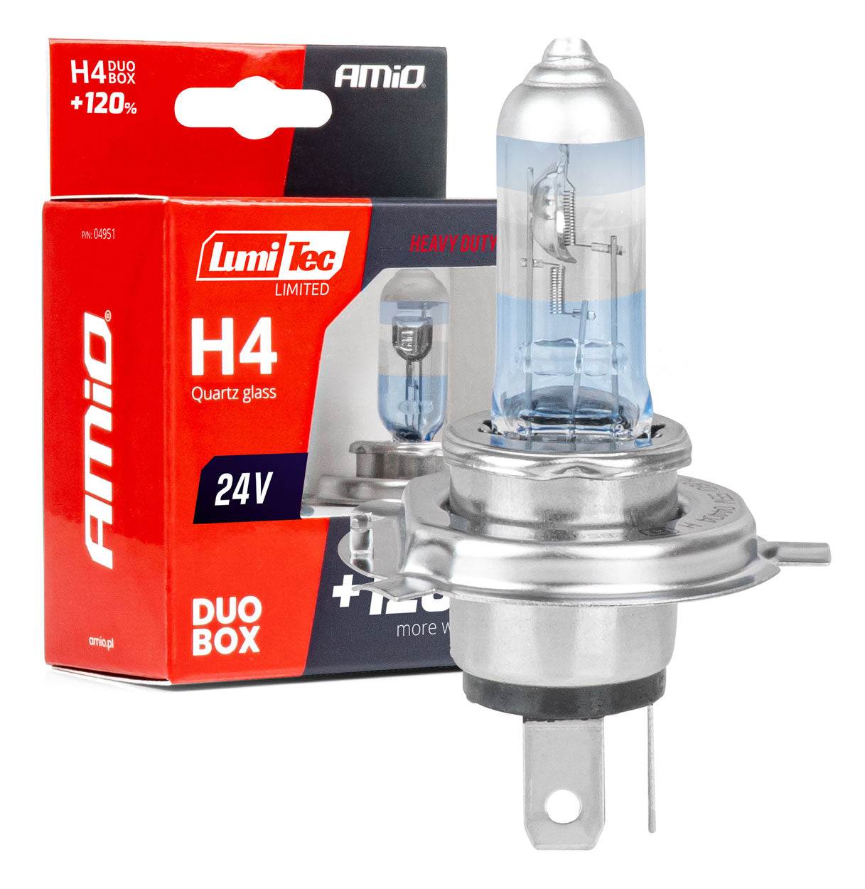 H4 halogén izzók 24 V 75/70 W LumiTec LIMITED +120% DUO