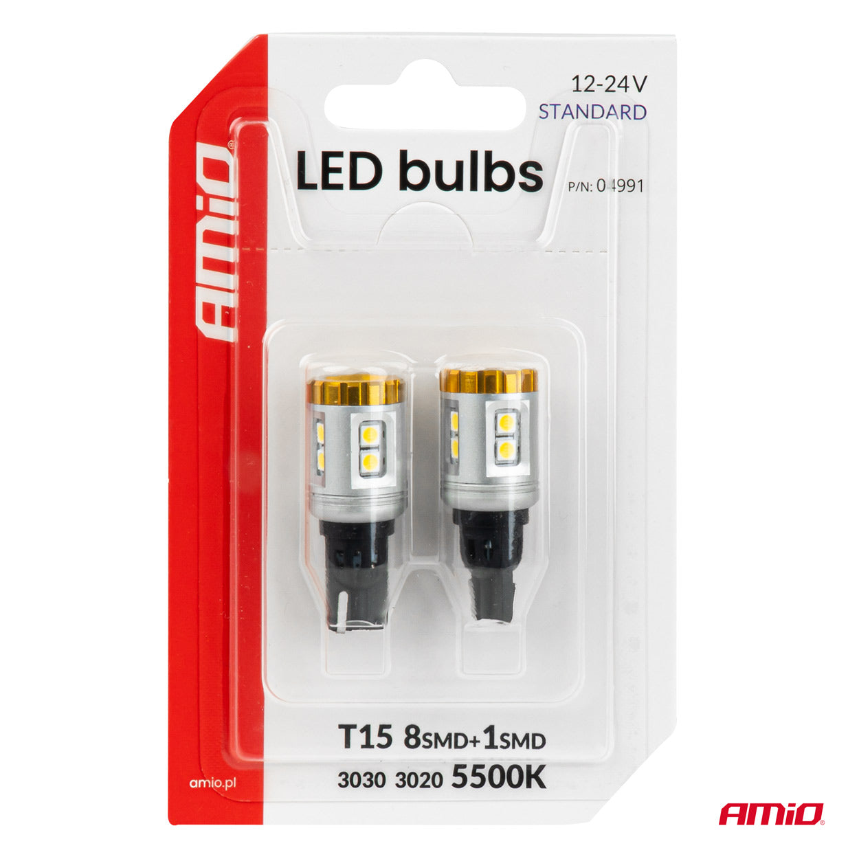 T15 LED izzó járművek fehér világításához