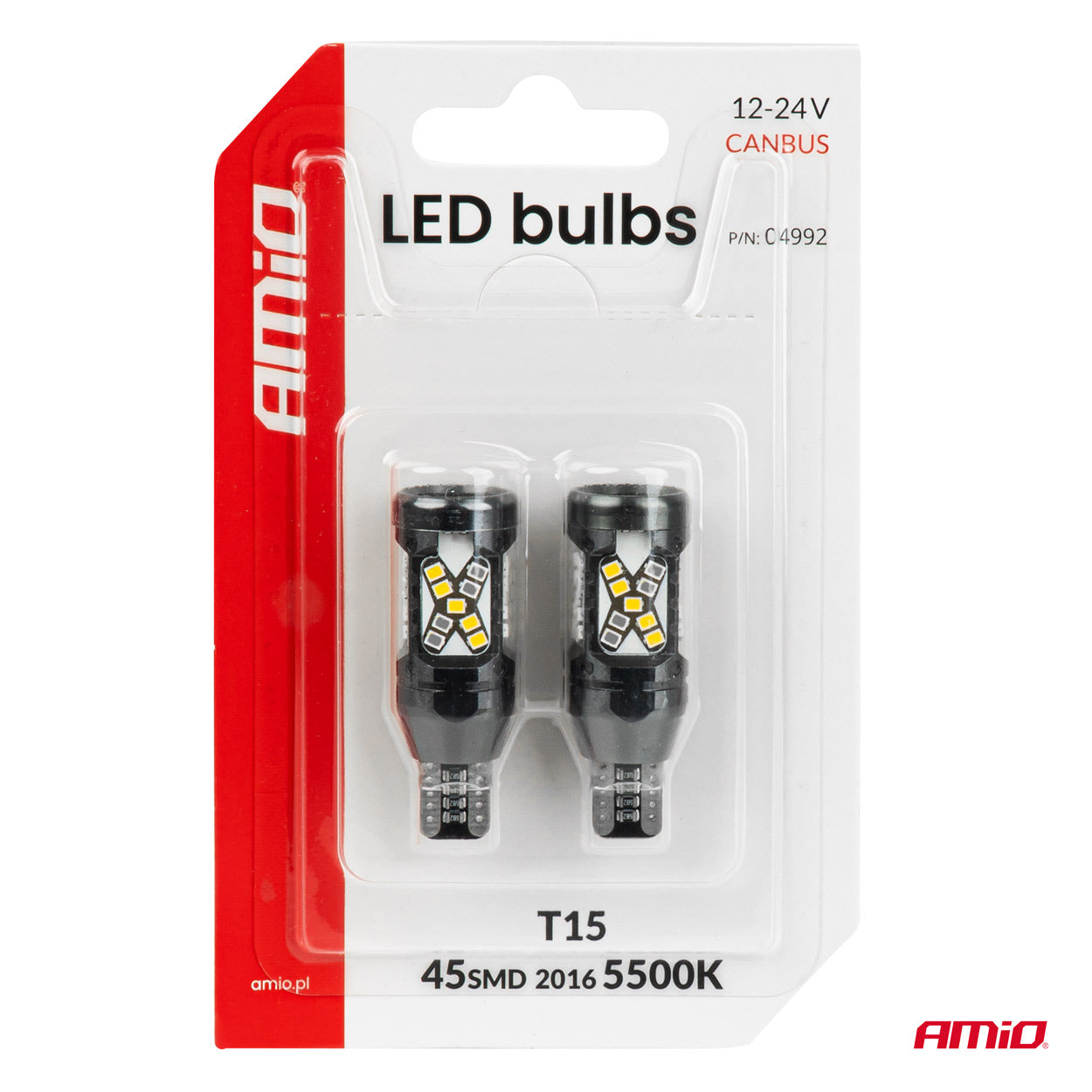 T15 LED izzó 45 db SMD LED-del