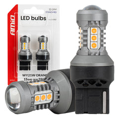 7440 WY21W LED izzó narancssárga fénnyel