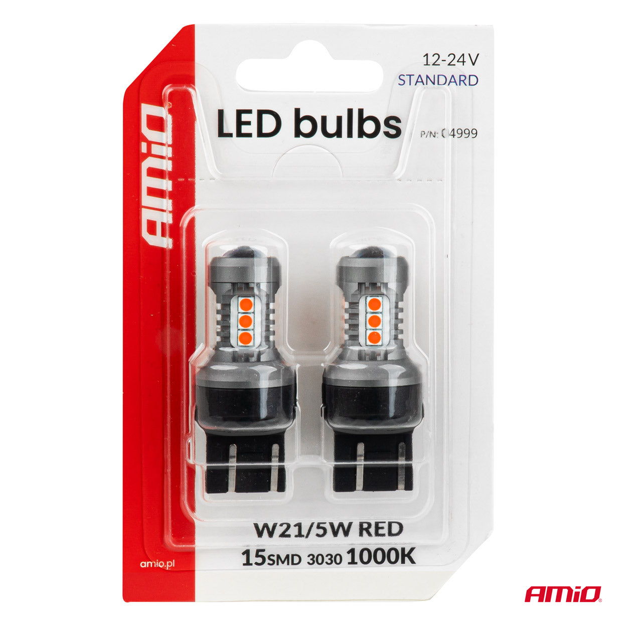 7443 W21/5W LED izzó 15 db SMD 3030 LED-del