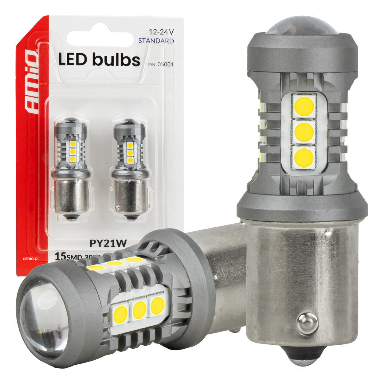 12/24 V-os LED izzó BAU15S/PY21W foglalattal
