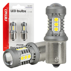 12/24 V-os LED izzó BAU15S/PY21W foglalattal
