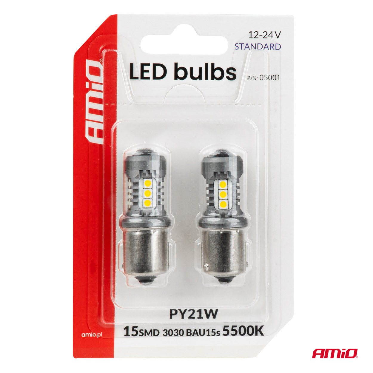 LED izzó BAU15S/PY21W foglalattal járművilágításhoz