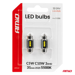 LED izzó 3 db SMD 2525 LED-del és CANBUS technológiával