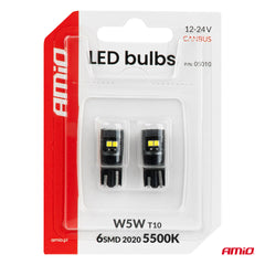 T10 LED izzó 12/24 V-os rendszerekhez