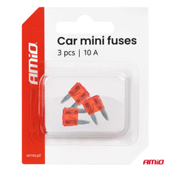 10A-es MINI autóbiztosíték, 3 darabos csomag