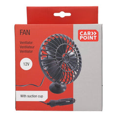 Carpoint 12 voltos ventilátor tapadókorongos rögzítéssel 