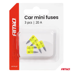 20A-es MINI autó biztosíték készlet