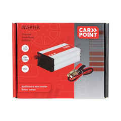 Carpoint 12V–230V 600 W inverter akkumulátorsarukkal 