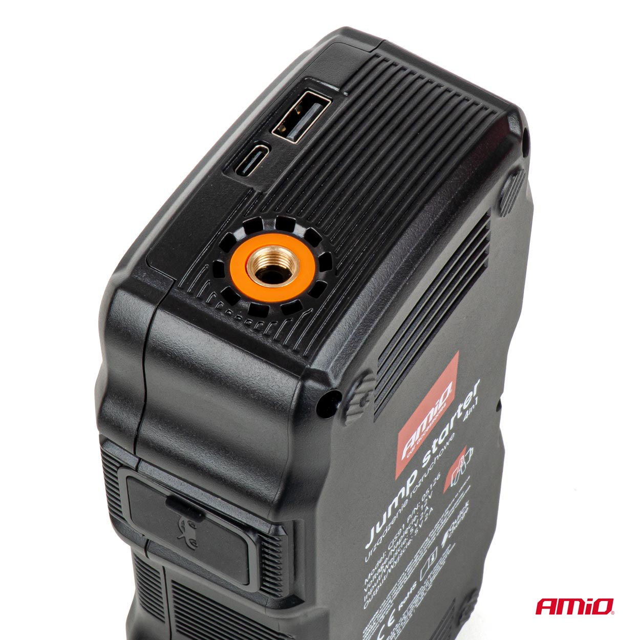 12V jump starter med powerbank-funktion og LED-lygte