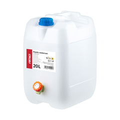 20 literes fehér HDPE víztartály csappal