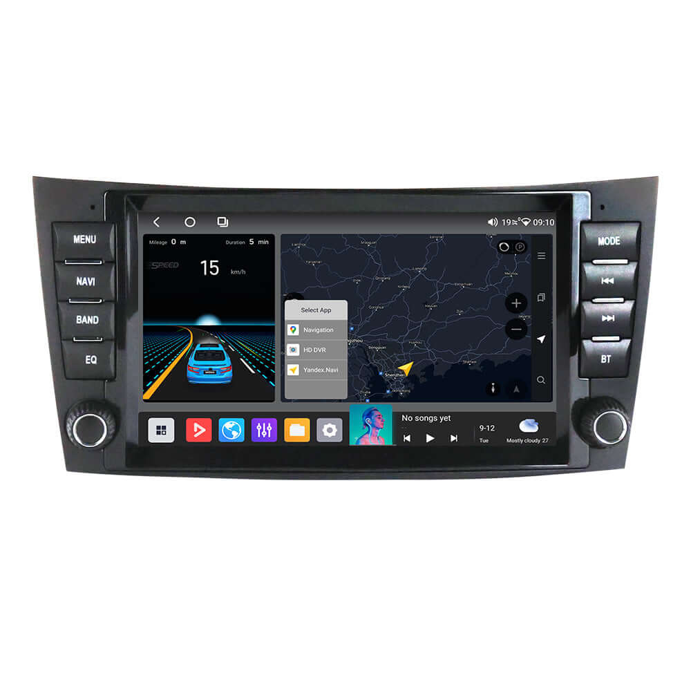 Mercedes-Benz W211 – 8"-os autórádió Apple CarPlay és Android Auto funkcióval – Rövidesen elérhető a Carmedia24.hu oldalon